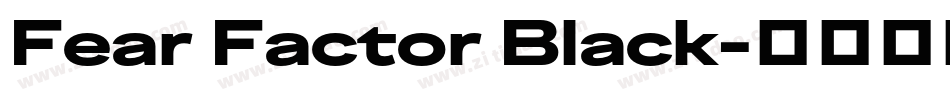 Fear Factor Black字体转换